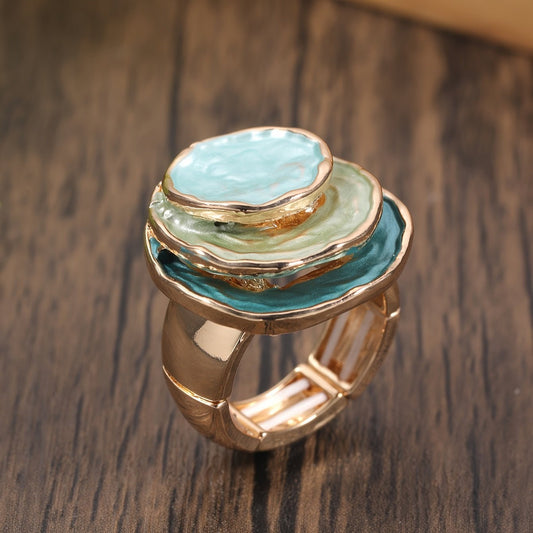Bohemian Triple - Layer Enamel Ring