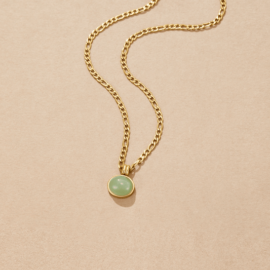 Jade Pendant Necklace by Liza