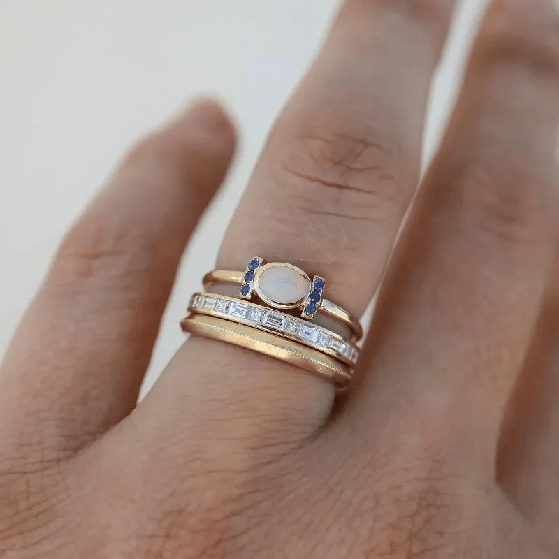 Juliana - Vintage Gold Opal Ring Collection