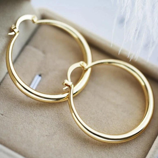 Large Gold Hoops