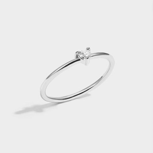 Little Love Crystal Heart Ring