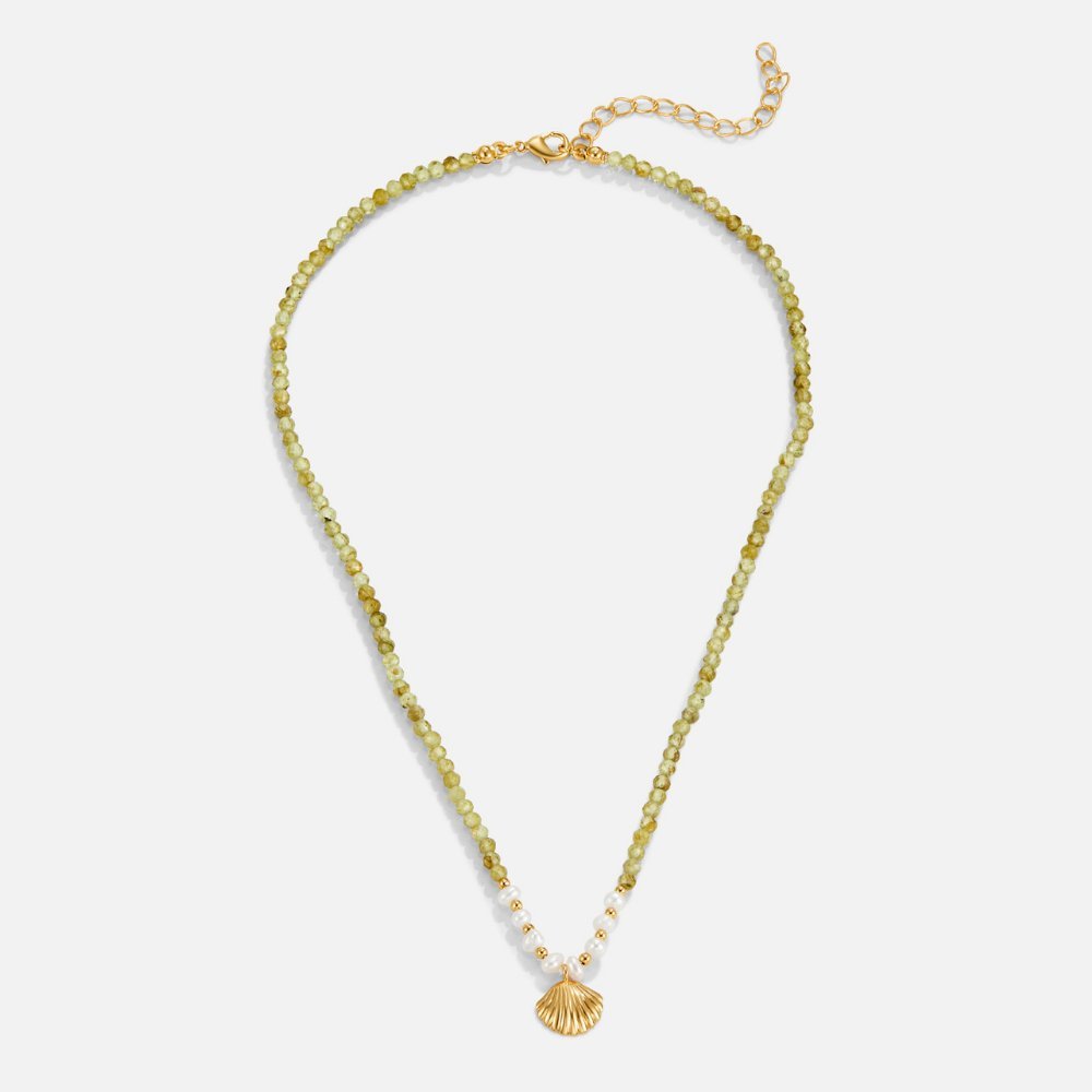 Luca Shell and Pearl Necklace