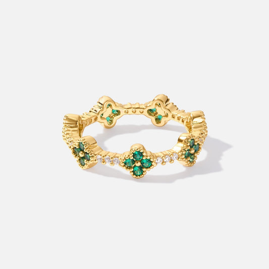 Marisol - Clover - Shaped Crystal Ring