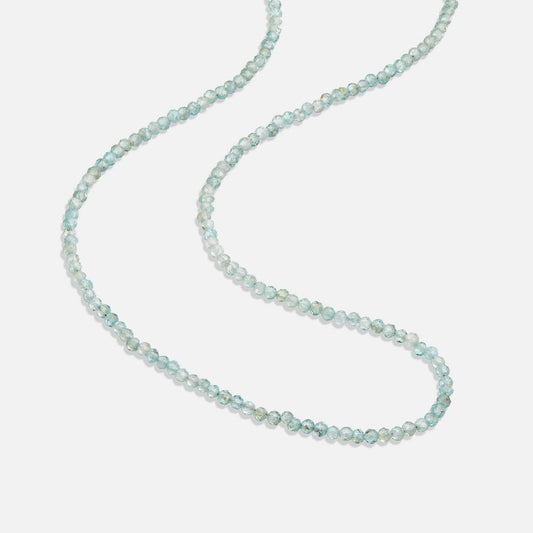 Necklace with Apatite and Pearl Accents