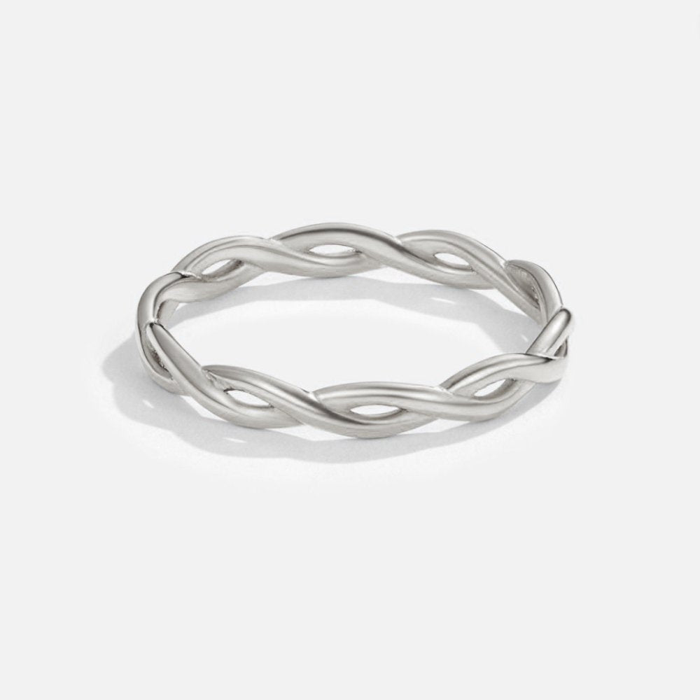 18K Silver Infinite Spinner Ring
