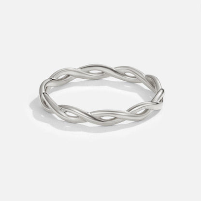 18K Silver Infinite Spinner Ring