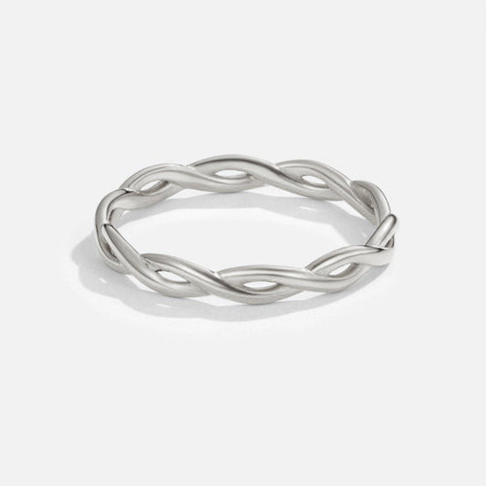 18K Silver Infinite Spinner Ring