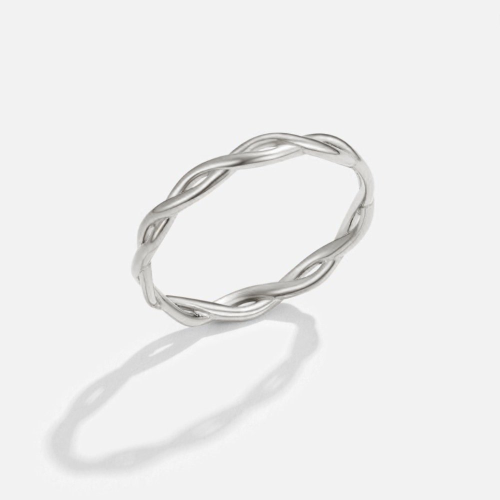 18K Silver Infinite Spinner Ring