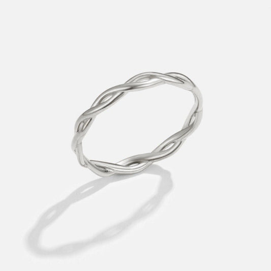 18K Silver Infinite Spinner Ring