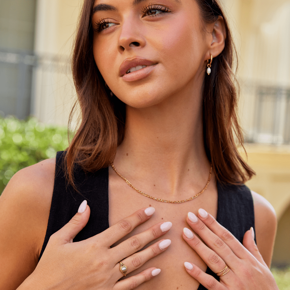 Aitana - Classic Pearl Vintage Ring