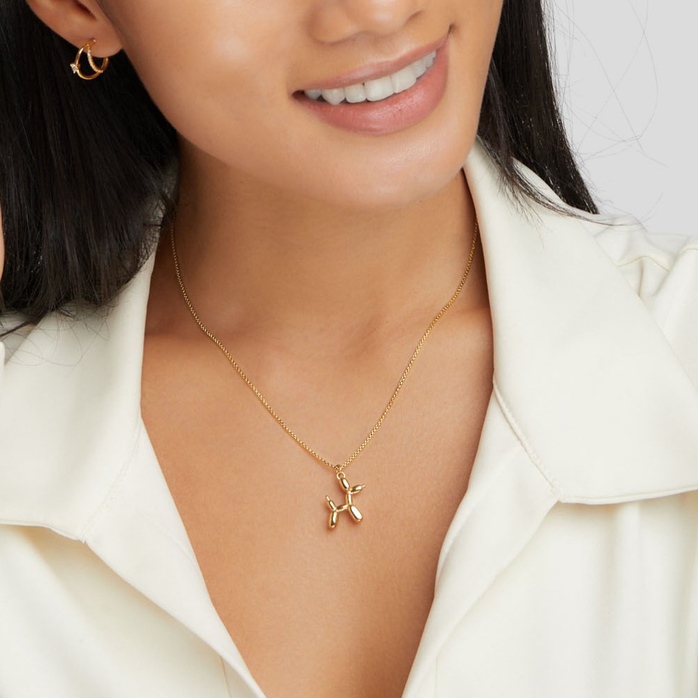 Animal - Shaped Golden Ball Necklace