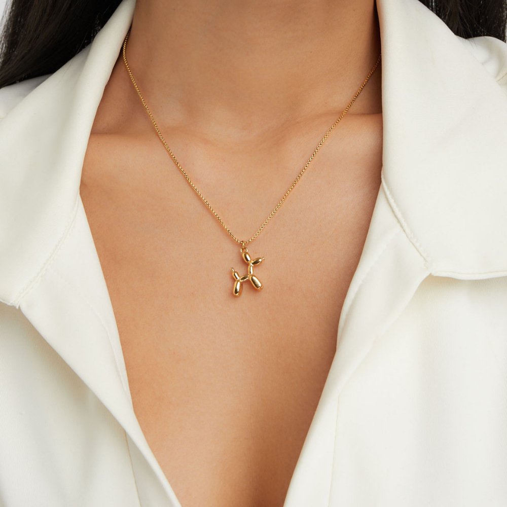 Animal - Shaped Golden Ball Necklace