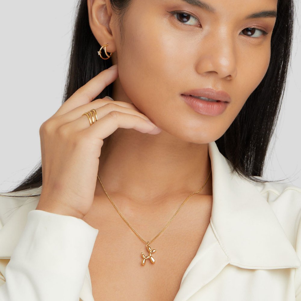 Animal - Shaped Golden Ball Necklace