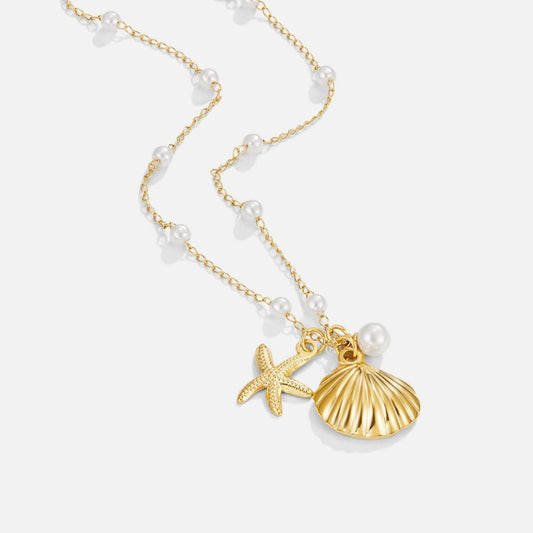 Aria Seashell Charm Necklace
