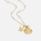 Aria Seashell Charm Necklace