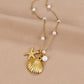 Aria Seashell Charm Necklace
