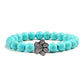 Beaded Paw Bracelet – Natural Stone Design