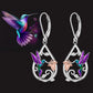 Beautiful Hummingbird Necklace for Women with Bonus Earrings