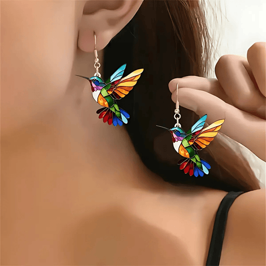Beautiful Hummingbird Necklace with Bonus Earrings – Limited Time Offer