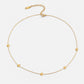 Blumen Power Gold Necklace with Chain Design