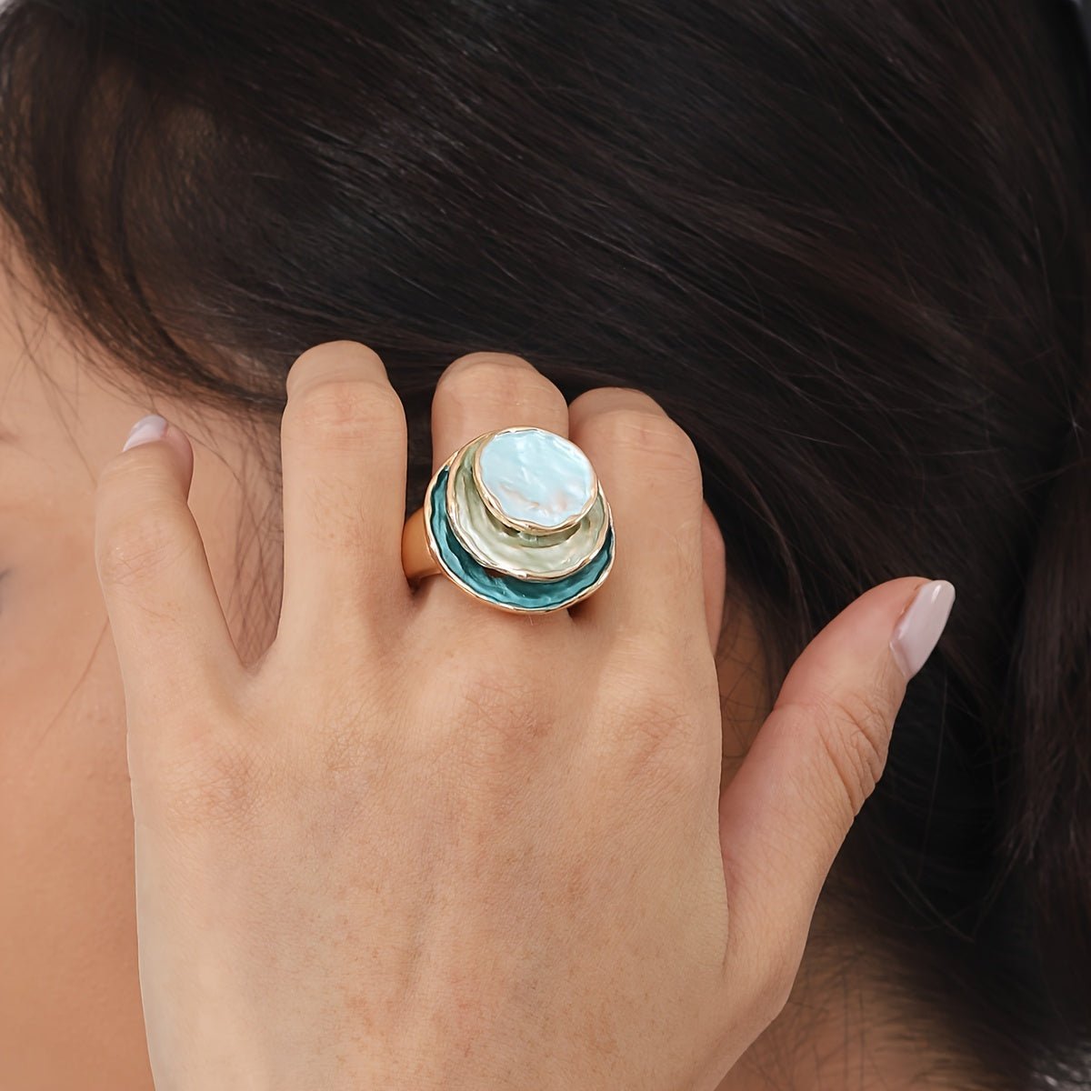 Bohemian Triple - Layer Enamel Ring