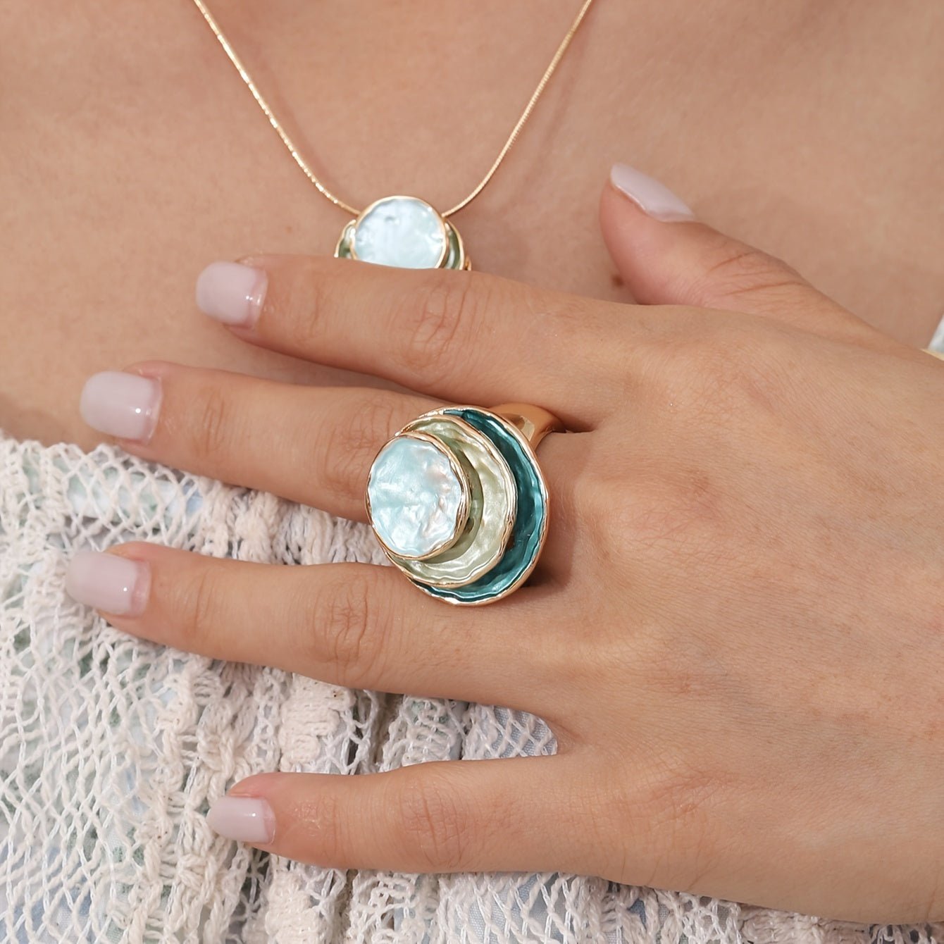 Bohemian Triple - Layer Enamel Ring