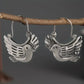 Boho Bird - Inspired Dangle Earrings – Silver - Tone