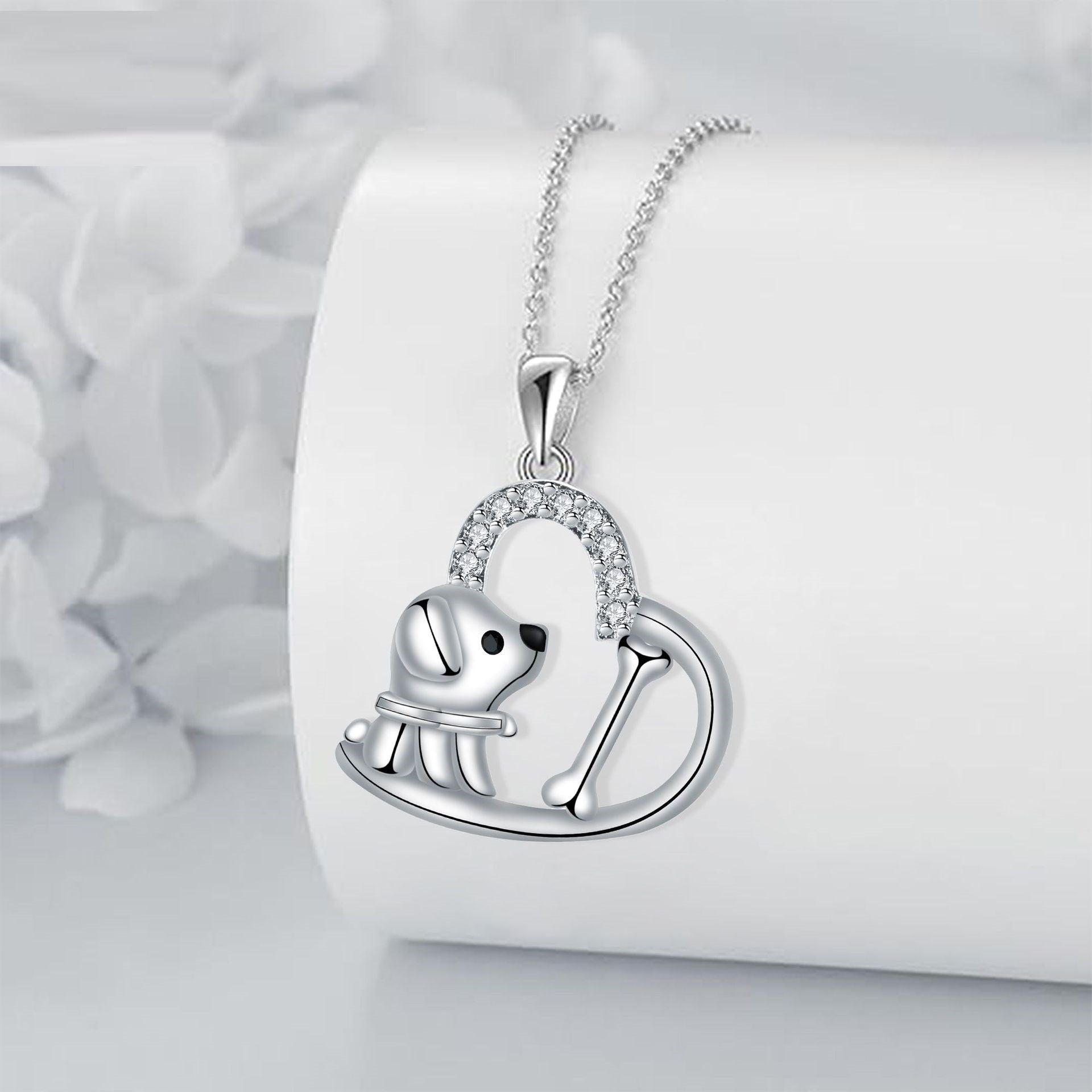 Bonnie™ — Heart pendant dog necklace