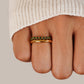 Carmen - Multi - Tiered Emerald Green Ring