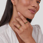 Carmen - Multi - Tiered Emerald Green Ring