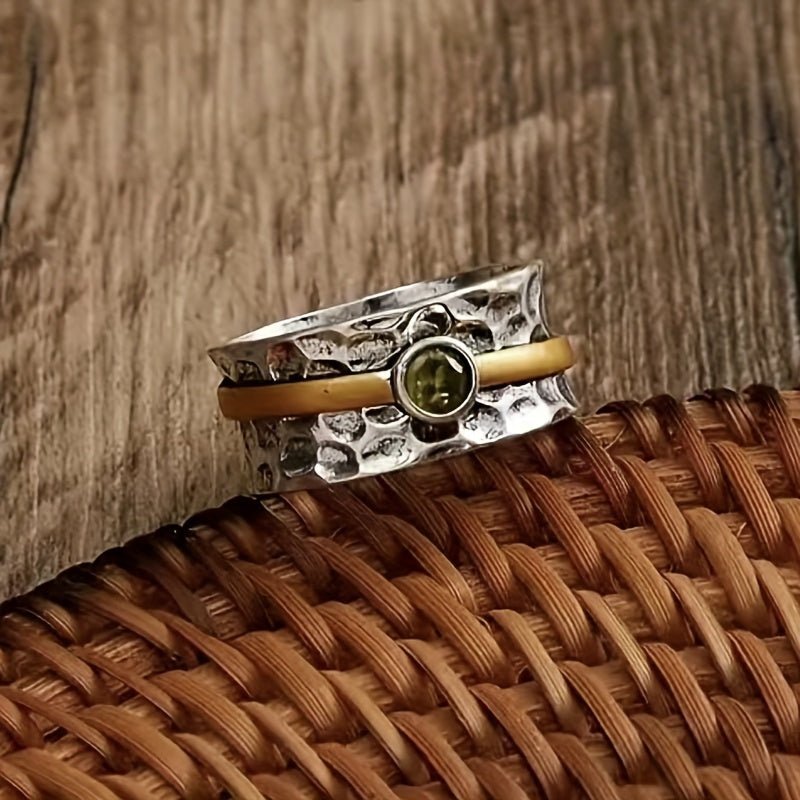 Chic Green Zirconia Ring