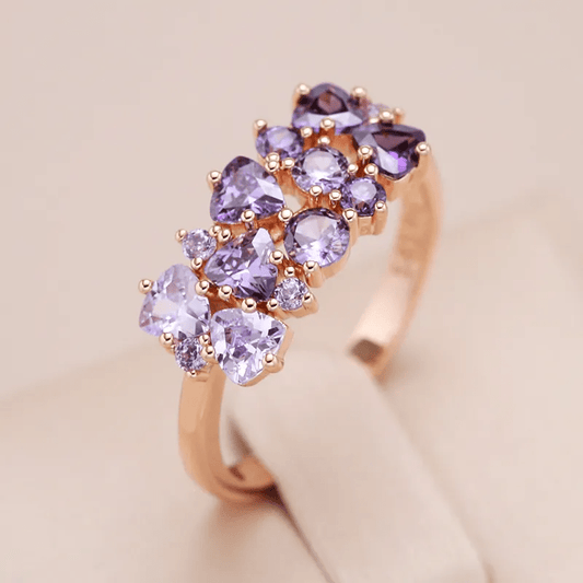 Chic Lilac Zirconia Ring