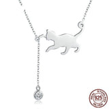Cleo™ — Delicate cat chain pendant necklace