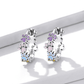 Colourful Paws Hoops Sterling Silver