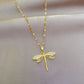 Crystal Dragonfly Necklace – Symbol of Transformation & Beauty