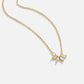 Crystal Leaf Necklace by Omelia