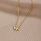Crystal Leaf Necklace by Omelia