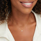 Crystal Leaf Necklace by Omelia