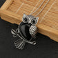 Crystal Owl Wisdom Pendant Necklace