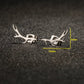 Deer Antler Stud Earrings