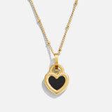 Double - Sided Heart 'Falling For You' Necklace