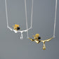 Dripping Honey & Bee Necklace