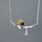 Dripping Honey & Bee Necklace