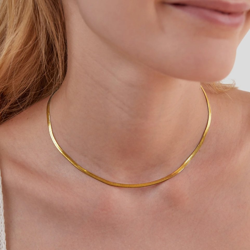 Elegant Gold Snake Chain Necklace