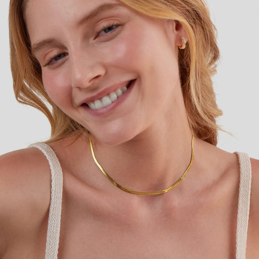 Elegant Gold Snake Chain Necklace