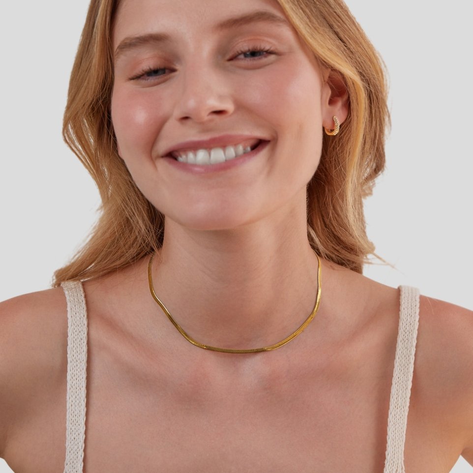 Elegant Gold Snake Chain Necklace