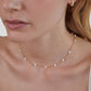 Elegant Golden Pearl Necklace by Reine