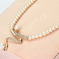 Elegant Pearl Jewelry Set: Necklace and Earrings