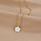 Elegant White Floral Necklace
