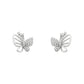 Elegant Zircon Butterfly Stud Earrings
